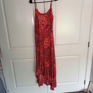 green emerald velvet dress Free People Women's Heartland Mini Dress - Pink - Size M